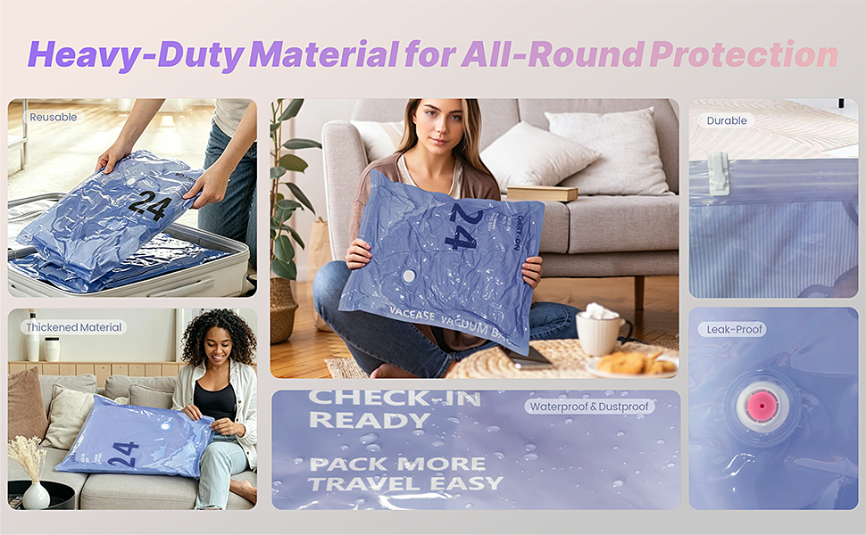 Thick &amp;amp; Reusable Vacuum Bags