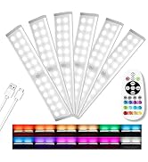 Diomart Under Cabinet Lights, Rechargeable Motion Sensor Light Indoor Night Lights, 58 LED Wirele...
