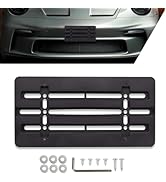 Downhill License Plate Bracket, Bumper License Plate Frame Mounting Adapter, Plastic Rustproof Ho...
