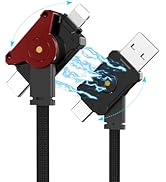 A20X Magnetic 4-in-1 USB-C Charging Cable - 60W Fast Charging,0.6FT Portable Travel Cable,with Ty...