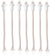 Pwshymi 7pcs Ceramic Wick Set for Oil Lamps, Cotton &amp; Ceramic, Long Lasting, Odorless, Compatible...