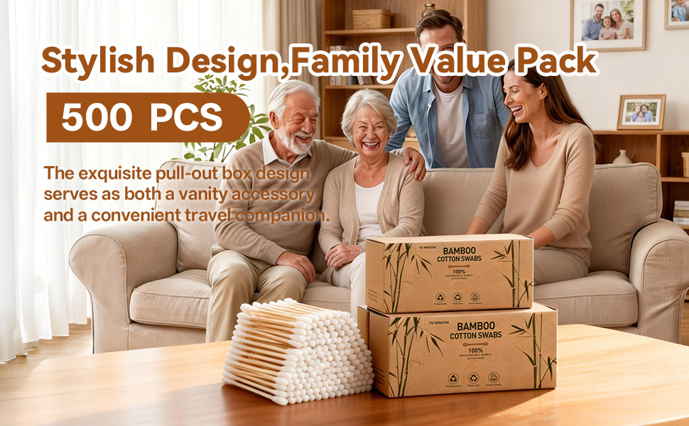 Bamboo Cotton Swabs