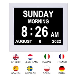 Digital Calendar Alarm Day Clock