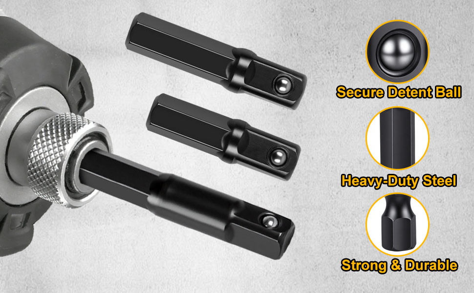 Drill Socket Adapter 8 Piece