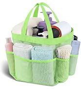 Attmu Mesh Shower Caddy Portable, Quick Dry Hanging Shower Tote Bag for College Dorm Room Essenti...