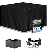 Wanocean Patio Furniture Covers Waterproof, 55x55 Outdoor Furniture Cover with Storage Bag, Outdo...
