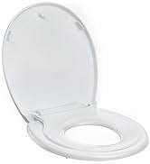 Toddler Toilet Seat,Round Toilet Seat Cover with Quick-Release Design, Child and Adult Friendly, ...