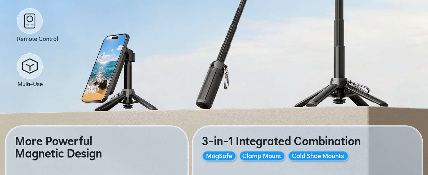 magnetic phone tripod