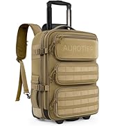 Rolling Tactical Laptop Backpack, 17 Inch Wheeled Military Computer Backpack for Men and Women, R...