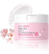 Easilydays Cleansing Balm Makeup Remover with Japan Sakura Extracts, Hyaluronic Acid, Nourishing ...