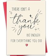 Hongshan Funny Thank You Card, Thank You Card for Men Women, Thank You Gifts Card for Teacher Bos...
