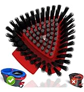 Upgrade Scrub Brush Replacement Head Compatible with O Cedar RinseClean 2-Tank Spin Mop, Mop Repl...