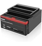 VSVABEFV Hard Drive Docking Station Hard Drive Dock Reader, Hard Drive Enclosure 2.5"/3.5" USB 3....