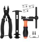 Bike Chain Repair Tool Kit, Professional Bicycle Chain Breaker Splitter &amp; Master Link Pliers &amp; Ch...