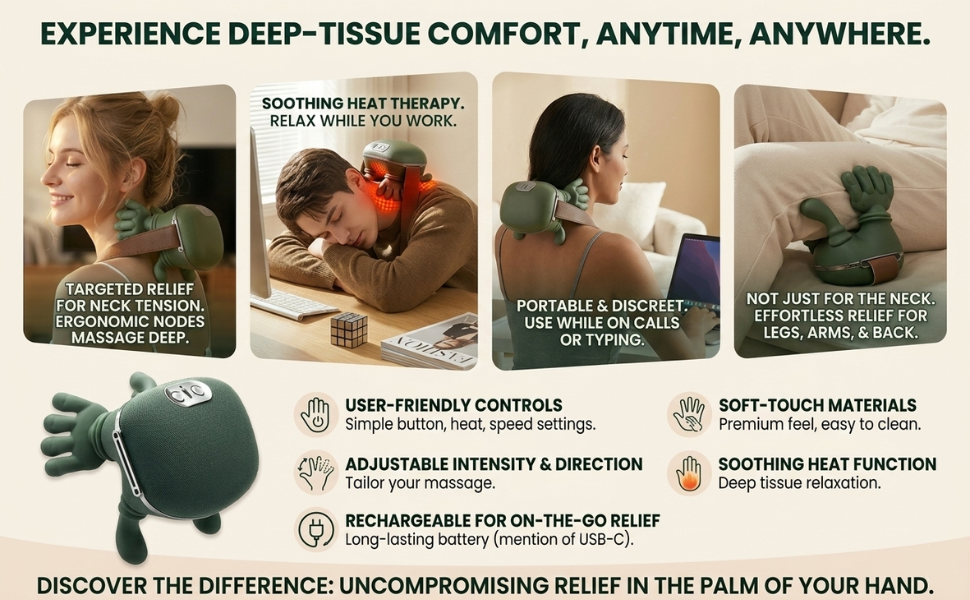 neck massager with heat hsa store eligible items neck massager for pain relief deep tissue