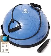 URBNFit Half Balance Ball - Yoga Ball Balance Trainer for Core Stability &amp; Full Body Workout at H...