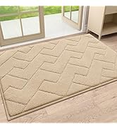 OLANLY Indoor Door Mat, 30x20, Dirt Resistant and Absorbent, Sturdy Non-Slip Rubber Backing, Easy...