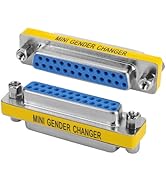 ENUODA 2 Pack Gender Changers 25 Pin Female to Female Adapter DB25 Coupler, Data Transfer and Dev...