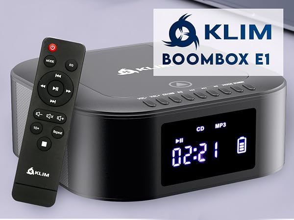  KLIM Boombox E1 - CD Player Portable Audio System