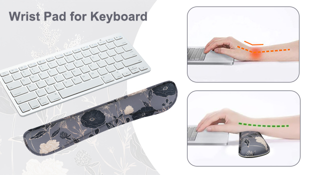 Ergonomic Mouse Pad and Keyboard Wrist Rest