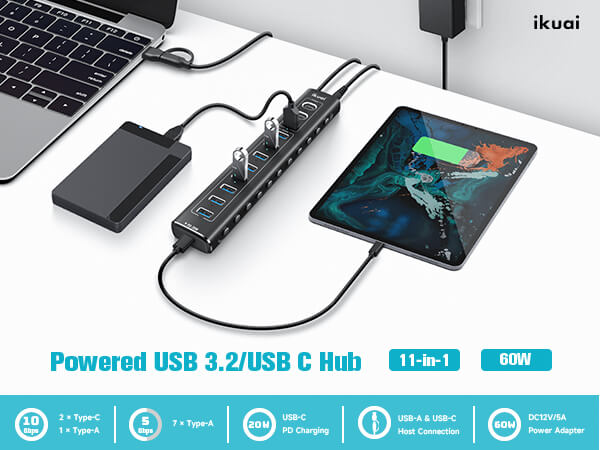 powered usb 3.2 hub