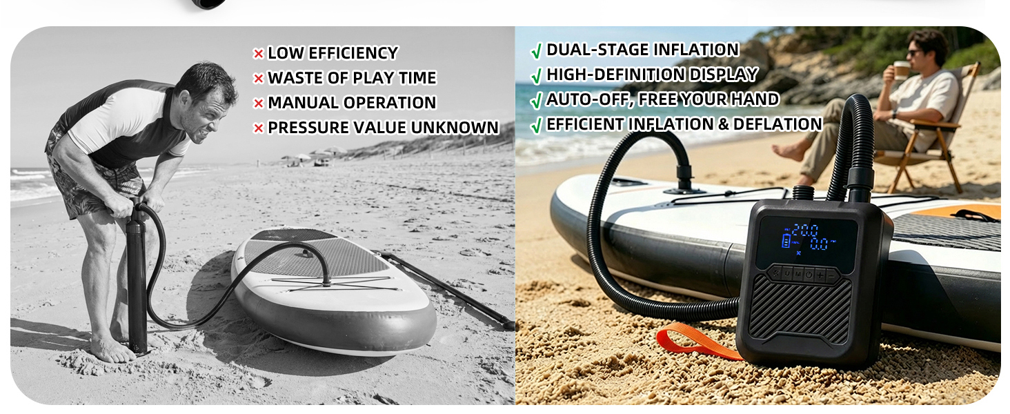 paddle board pump