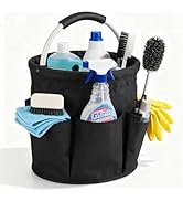 17L Foldable Cleaning Caddy with Handle - Portable Duty Tool Bag Cleaning Supply Organizer, Multi...