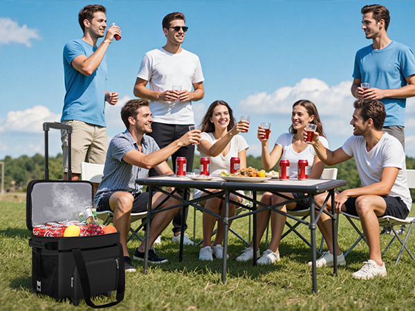 Roll drinks and snacks to picnics with the MIYCOO large insulated lunch bag for adults.