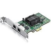 10/100/1000Mbps Gigabit Ethernet Network Interface Card (NIC) Dual Copper RJ45 Ports, with Intel ...