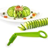 Green Spiral Slicer Portable Cucumber Potato Carrot Slicer Cutter Manual Kitchen Kitchen Gadgets ...