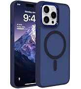 IAIYOXI Magnetic Case for iPhone 16 Pro Max [MagSafe Compatible] - Translucent Matte Slim Thin Sh...