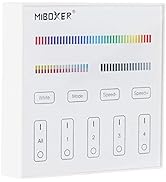 BTF-LIGHTING MiBoxer B4 Wireless 2.4G RF 4 Zones RGBCCT Wall Mounted Smart Panel Remote Powered b...