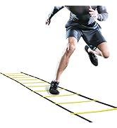 GHB Pro Agility Ladder Agility Training Ladder Speed 12 Rung 20ft with Carrying Bag