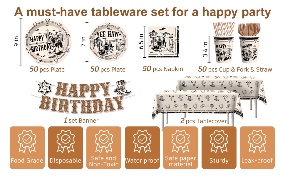 cowboy birthday party decorations