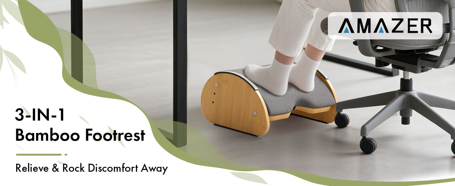 ergonomic foot rest for under desk at work