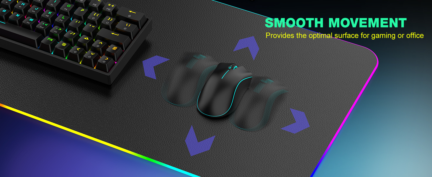 mouse pad led gaming