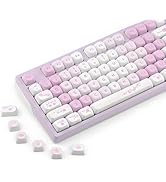 AKepopery MOA Keycap-PBT Keycaps, Custom Keyboard Keycaps 60 65 75 100 Percent, 5 Side Dye Sublim...