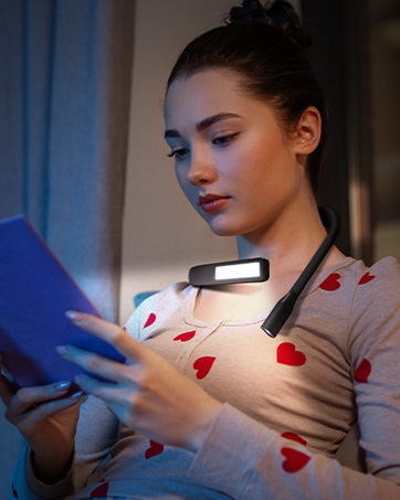 EastPin Upgraded LED Book Light Rechargeable Reading Light with Power Display