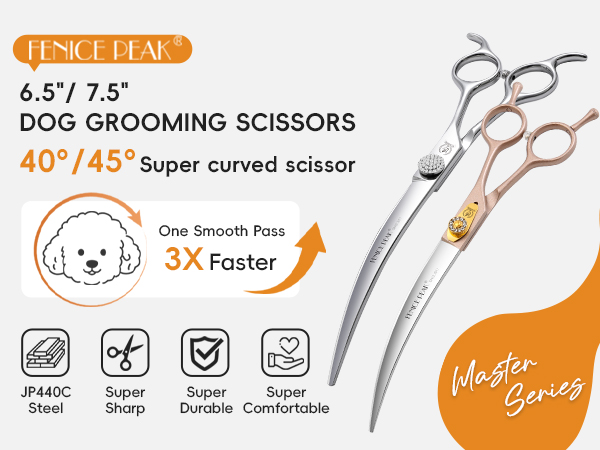 curved scissors for dog grooming