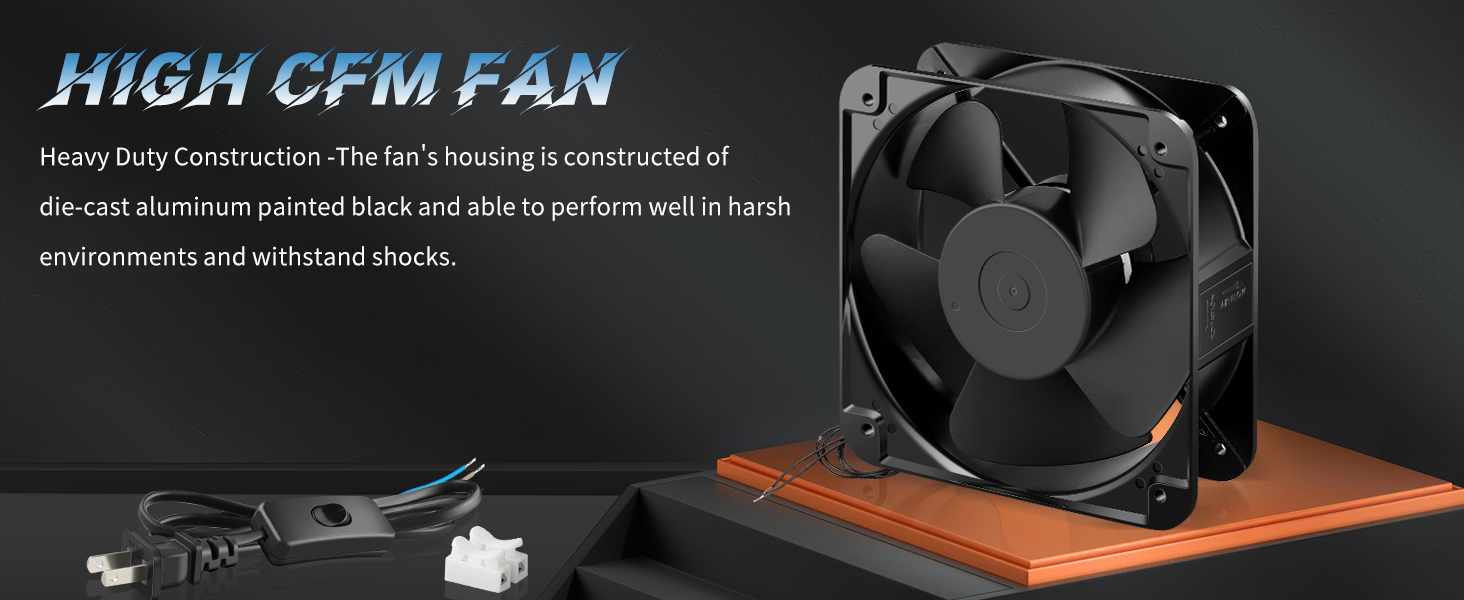 high speed cfm ac axial Ventilation Exhaust Projects Cooling thermaltake fans box fans for windows