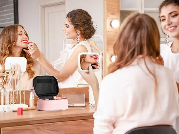 makeup case with mirror
