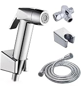 Eurolife Handheld Toilet Bidet Sprayer for Toilet with Lockable Push Button, 2 Functions Spray, B...