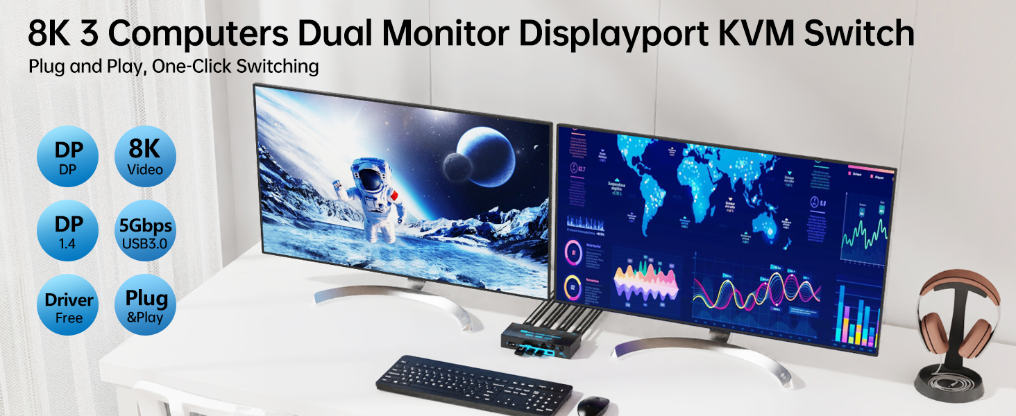 2 monitors 3 computers kvm switch