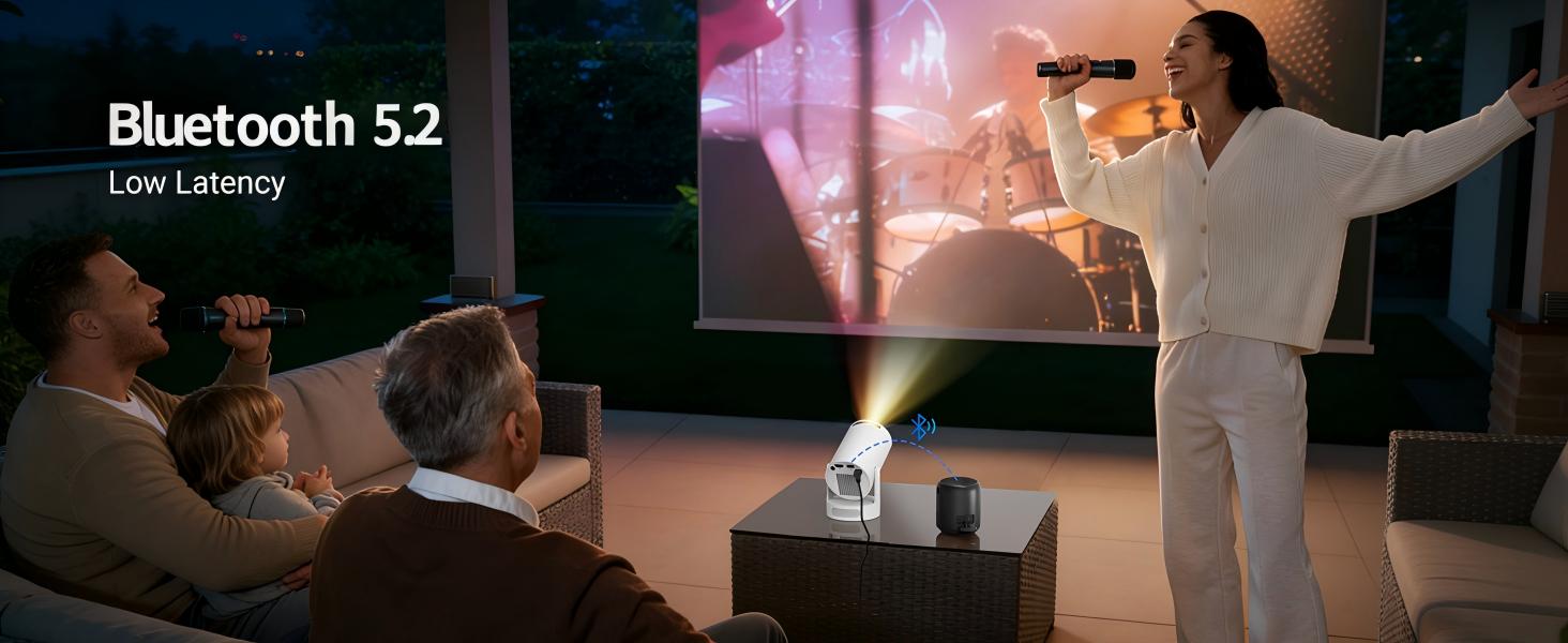 Mini Projector with WiFi and Bluetooth