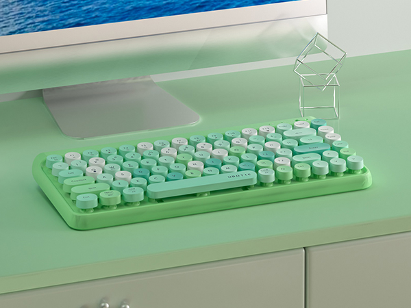 green keyboard