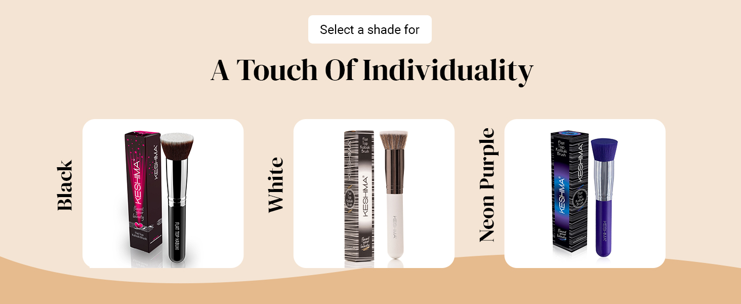 flat kabuki foundation brush liquid kabuki makeup brush thick contour brushes for makeup cosmetics