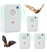 Ultrasonic Bat Repellent for Attic Garage House Indoor &amp; Outdoor,Humane &amp; Effective Plug in Bat R...