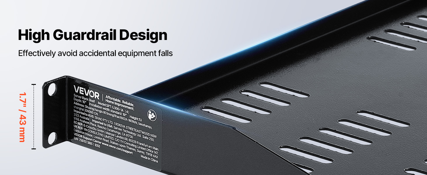 19 inch rack shelf
