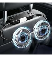HUENLYEL Backseat Fan for Baby Rear Facing Car Backseat, Dual Car Headrest Seat Fans for Backseat...