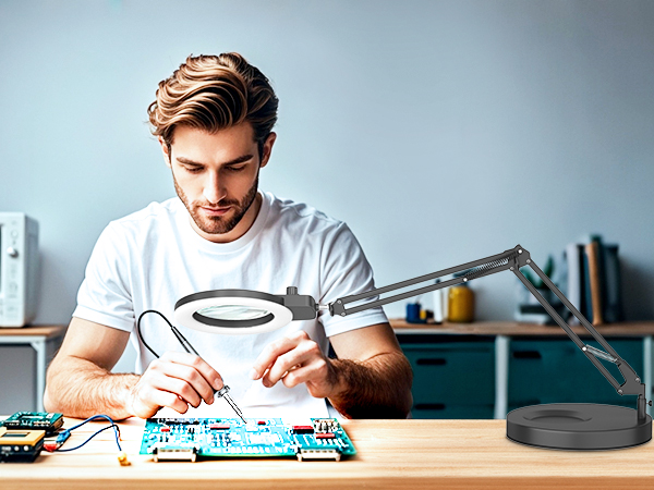 craft light repair soldering magnifying light for crafts hands free Solder maintenance